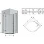 Душевой уголок Ravak Brilliant BSKK3-90 R хром+транспарент