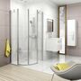 Душевой уголок Ravak Chrome CSKK4-80 блестящий+транспарент