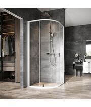 Душевой уголок полукруглый Ravak NSKK3-80, белый + transparent, 3O644100Z1