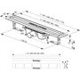 Душевой лоток Ravak OZ Runway 950, с решеткой, 100 см, X01390