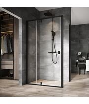 Душевая стенка Ravak NPS-90, черный + transparent, 90O70300Z1