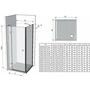 Душевая стенка Ravak Smartline SMPS-100 L хром+транспарент