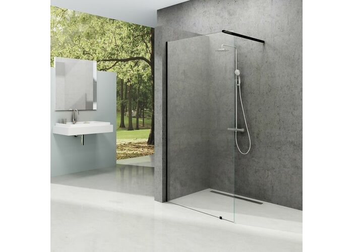 Стенка для душа Ravak ST Walk-In Wall 1200x2000 черный + транспарент, GW9WG0300Z1