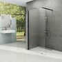 Стенка для душа Ravak ST Walk-In Wall 1200x2000 черный + транспарент, GW9WG0300Z1