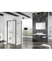 Стенка душевая Ravak PPS-90 черный + транспарент, 90G70300Z1