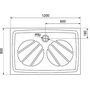 Поддон Ravak Gigant PRO 120x80, черный матовый, XA03G401010BM