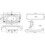 Боковой экран для ванны 87 L Ravak Evolution, CZ11200A00