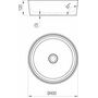 Умывальник накладной Ravak MOON 1 40x40, без перелива