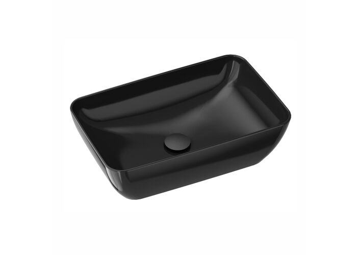 Умывальник накладной Ravak UNI 500 R SLIM, черный матовый, XJX03150000