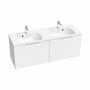 Умывальник Ravak Classic II 1300, двойной, с переливом, белый, XJX01113000