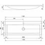 Умывальник Ravak Ravak Clear 1000 100x38 с отв, для смесителя