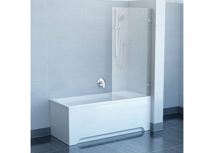 Шторка для ванны Ravak BVS1-80 хром+транспарент, без фурнитуры