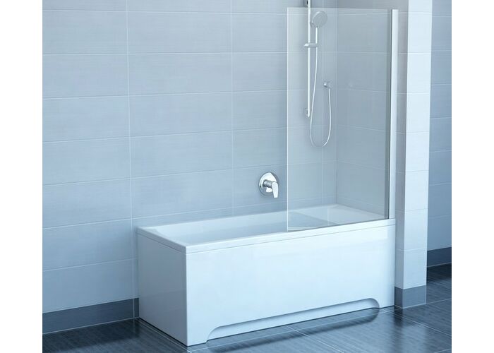 Шторка для ванны Ravak CVS1-80 R хром+транспарент
