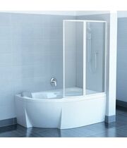 Шторка для ванны Ravak Rosa VSK2 160 L белый+транспарент
