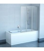 Шторка для ванны Ravak VS3 100 сатин+транспарент