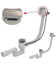 Сифон для ванны Ravak II X01440 с наполнением переливом, Click Clack