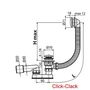 Сточный комплект Ravak Click-Clack, черный, X01746