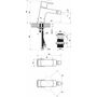 Смеситель для биде Ravak TD F 055.20, черный, X070155