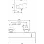 Смеситель для душа Ravak TD F 032.20/150, черный, X070153
