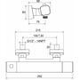 Смеситель для душа c термостатом Ravak 10° TD F 033.00/150, X070140