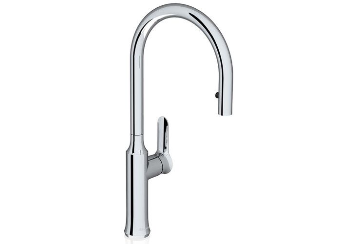 Смеситель для кухни Ravak KM 017,00 выдвижной излив