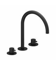 Смеситель для умывальника 3-хэлементный Ravak ES 018.20BLM, 270 мм, матовый черный, X070275