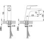 Смеситель для умывальника Ravak CL 012,00