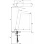 Смеситель для умывальника Ravak TD F 015.20, без донного клапана, черный, X070151