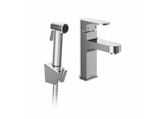 Смеситель для умывальника с гигиеническим душем Ravak Chrome CR 112.01, X070167