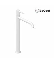 Смеситель для умывальника высокий Ravak ES 015.11WV Be Cool, без клапана, 340 мм, белый вельвет, X070405