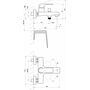 Смеситель для ванны Ravak Flat 022.20/150, черный, X070175