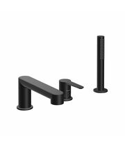 Смеситель врезной каскадный для ванн Ravak PU 026.20, черный, X070186