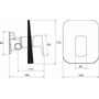 Смеситель настенный Ravak 10° Free 066.00, R-box, X070137