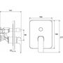 Смеситель настенный Ravak Flat 065.00, R-box, X070123