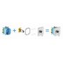 Смеситель настенный Ravak Flat 066.00, R-box, X070124