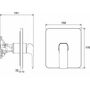 Смеситель настенный Ravak Flat 066.00, R-box, X070124