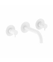 Смеситель настенный для умывальника Ravak ES 019.10WV.O1, 1 вывод, белый вельвет, X070239