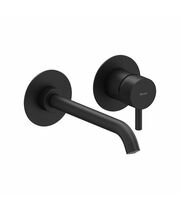 Смеситель настенный для умывальника Ravak ES 019.20BLM.O1, 1 вывод, матовый черный, X070278