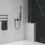 Смеситель скрытого монтажа Ravak ES 062.20BLM.O1, без переключателя, 1 вывод, матовый черный, X070285
