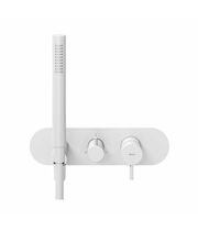 Смеситель скрытого монтажа Ravak ES 068.10WV.O3+S, 3 вывода, белый вельвет, X070245