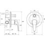 Смеситель встраиваемый Ravak Rosa RS 061,00