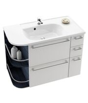 Тумба под умывальник Ravak Praktik S SDZU 96x50x68 R, оникс/белый