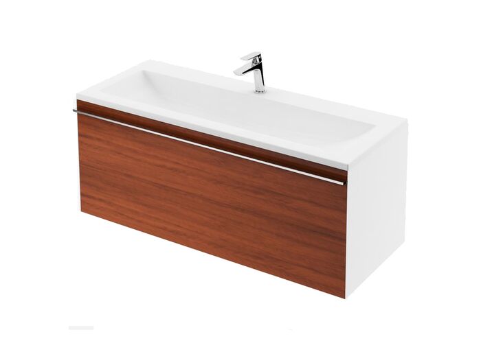 Тумба под умывальник Ravak SD 1000 Ravak Clear 100x38x42, белый/орех
