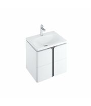 Тумба под умывальник Ravak SD Balance 500, белый/графит, X000001365