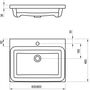 Умывальник Ravak Comfort 800, XJX01280001