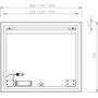 Зеркало Ravak Oblong I 600x700, с подсветкой, X000001562