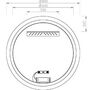 Зеркало Ravak Orbit I 800, с подсветкой, X000001576
