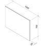 Зеркало Ravak Ring 1000 100x70, белый