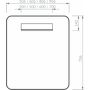 Зеркало Ravak Strip I 500x700, с подсветкой, белый, X000001565