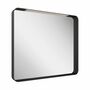 Зеркало Ravak Strip I 800x700, с подсветкой, черный, X000001571